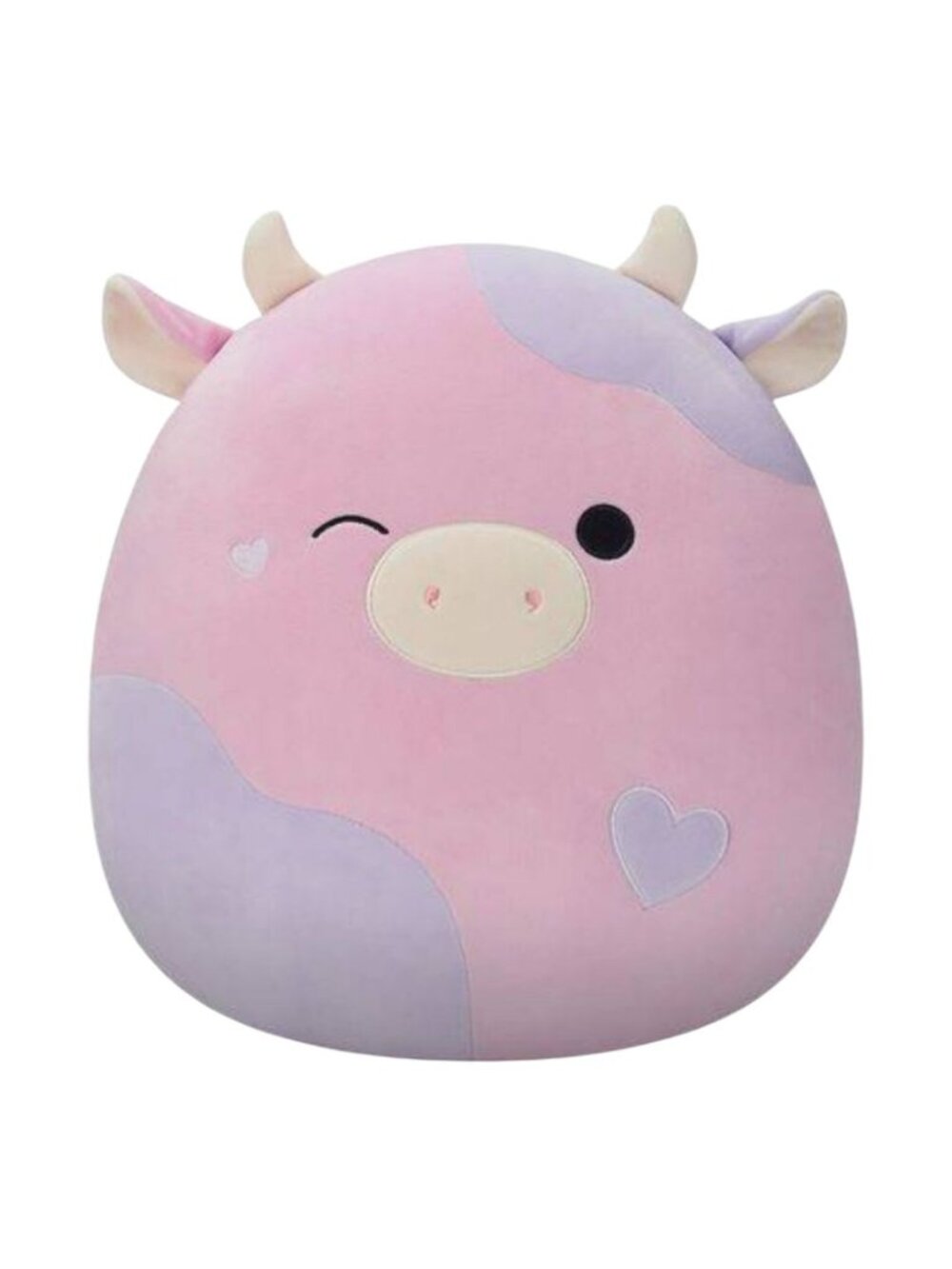 NWT Squishmallows Patty the Pink & Purple Cow Plush 16" Valentine's Day Gift